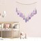 Pink & Purple Macrame Hanging Boho Wall décor (41" W x 32" H)